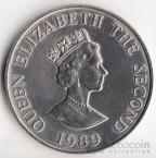 Джерси 2 фунта 1989 Королевский визит