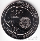 Португалия 2,5 евро 2012 Парусник Сагреш