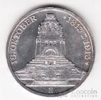 Германия - Саксония 3 марки 1913 100 лет Битвы под Лейпцигом