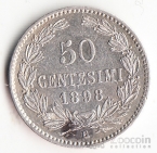 Сан-Марино 50 сентезими 1898