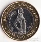 Сенегал 6000 франков 2006 Женщина