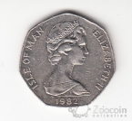 Остров Мэн 50 пенсов 1982 Рождество