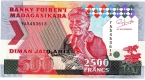 Мадагаскар 2500 франков 1993