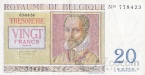 Бельгия 20 франков 1956
