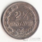 Доминиканская Респ. 2 1/2 сентаво 1888