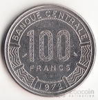 Габон 100 франков 1972