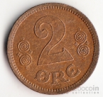 Дания 2 оре 1915