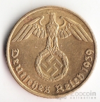 Германия 5 пфеннигов 1939 J