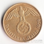 Германия 5 пфеннигов 1939 E