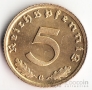 Германия 5 пфеннигов 1939 G