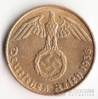 Германия 5 пфеннигов 1938 E