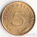 Германия 5 пфеннигов 1937 A