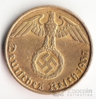 Германия 5 пфеннигов 1937 J