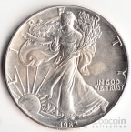 США 1 доллар 1987 Шагающая Свобода