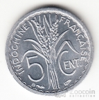Французский Индокитай 5 центов 1946 В