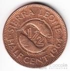 Сьерра-Леоне 1/2 цента 1964 (XF-UNC)