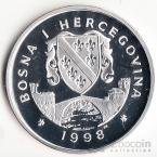Босния и Герцеговина 14 евро 1998 Голубь мира