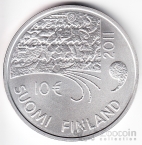 Финляндия 10 евро 2011 Юхани Ахо