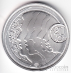 Финляндия 20 евро 2012 Равноправие
