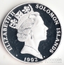 Соломоновы острова 10 долларов 1992 Человек на Луне