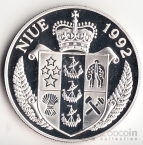 Ниуэ 10 долларов 1992 Спутник Луна 9