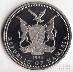 Намибия 1 доллар 1998 Киты