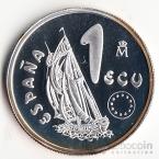 Испания 1 экю 1995 Корабль