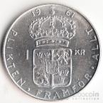 Швеция 1 крона 1961 Буквы TS