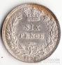 Великобритания 6 пенсов 1879