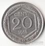 Италия 20 сентезими 1918