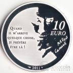Франция 10 евро 2011 Альберт Камю (коробка)