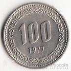 Республика Корея 100 вон 1977
