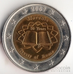 Словения жетон 2007 Римский договор