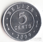 Белиз 5 центов 2009 (тип 2)