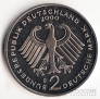 ФРГ 2 марки 2000 Людвиг Эрхард D