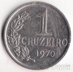 Бразилия 1 крузейро 1970