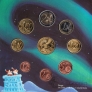 Финляндия набор 8 монет евро 2003 с жетоном Рождество (блистер)