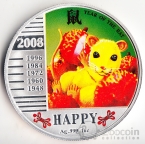 Ниуэ 1 доллар 2008 Год Крысы №6 - Счастье
