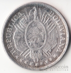Боливия 50 сентаво 1899