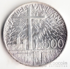 Ватикан 500 лир 1991 (Серебро)