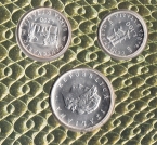 Италия набор 3 монеты 1993 100 лет Банку