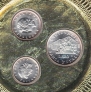 Италия набор 3 монеты 1993 100 лет Банку