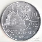 Словакия 10 евро 2010 Древний храм