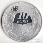 Ирландия 10 евро 2009 80 лет первым монетам Ирландии