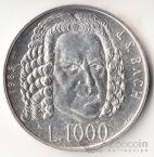 Сан-Марино 1000 лир 1985 И.С. Бах