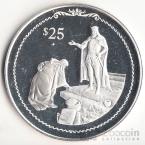 Брит. Виргинские острова 25 долларов 1992 Открытие Америки №1