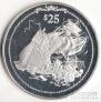 Брит. Виргинские острова 25 долларов 1992 Открытие Америки №6