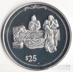 Брит. Виргинские острова 25 долларов 1992 Открытие Америки №12