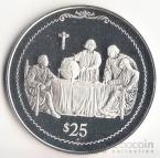 Брит. Виргинские острова 25 долларов 1992 Открытие Америки №15