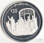 Брит. Виргинские острова 25 долларов 1992 Открытие Америки №17